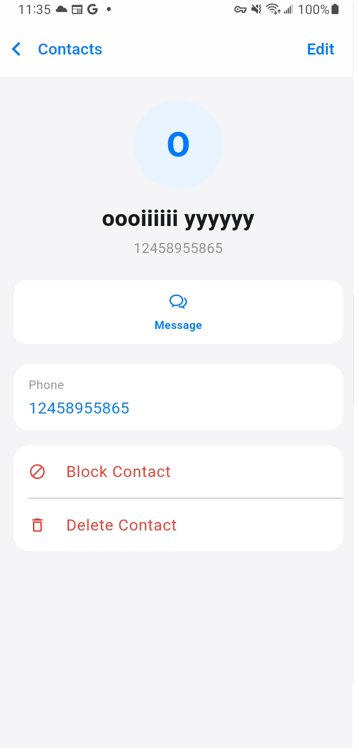 ChatWave Contact detail